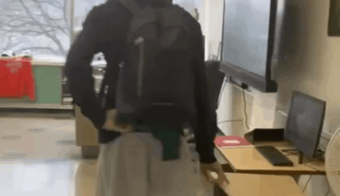 Sweet moment and teach shows of his foot work