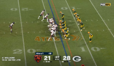 [Highlight] Keisean Nixon picks off Caleb Williams in the end zone to win it