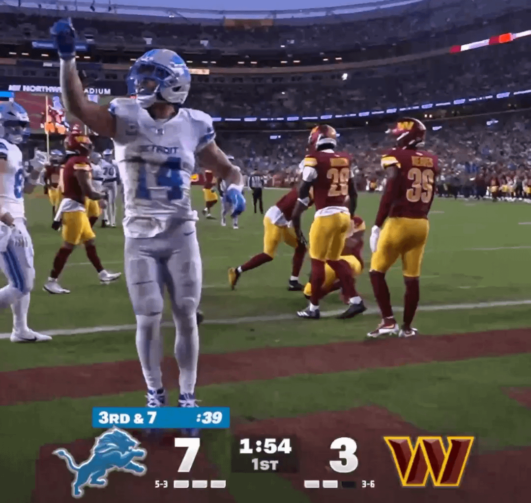 Detroit Lions are now 3-5 since this moment when Amon-Ra St. Brown paid homage to President Trump