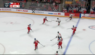 Brady Martin Finds Michael Hage for Canada's Second Goal