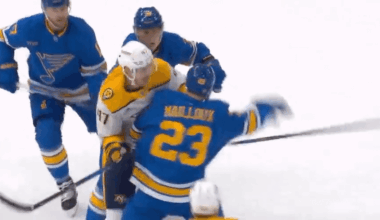 This is what you do when someone makes contact with your goalie.