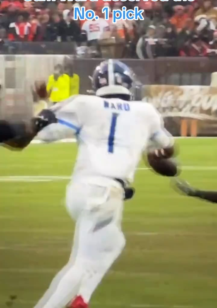 Some impressive plays from Cam Ward this past Sunday