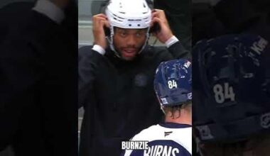 Bruce Brown between the benches