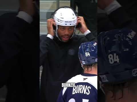 Bruce Brown between the benches
