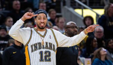 Tyrese Haliburton in attendance for John Cena's final match