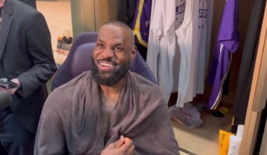 LeBron on the ankle injury that kept him out against the Pelicans: “It’s called old… You just wake up with sh*t that you didn’t have the night before.”