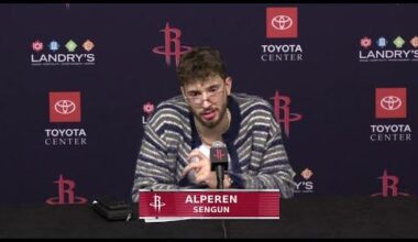 Sengun post game, 'I am trying to get rid of my bad habits' and talks aboud KD, Amen and Stevo
