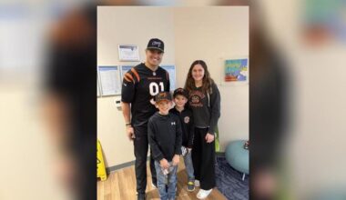 Bengals star Trey Hendrickson visits kids at Dayton Children’s Hospital