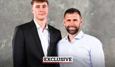 [EssentiallySports] Kyrie Irving's advice to Cooper Flagg: "‘If you don’t have an advantage, pull it out and be patient in reading the spacing on the floor.’ That’s been the biggest thing."