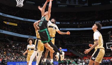 Jordan Walsh had a career scoring night against the Wizards. But, that's not what stood out to him: “Honestly, I be forgetting what happened on offense... the defense always sticks with me.”