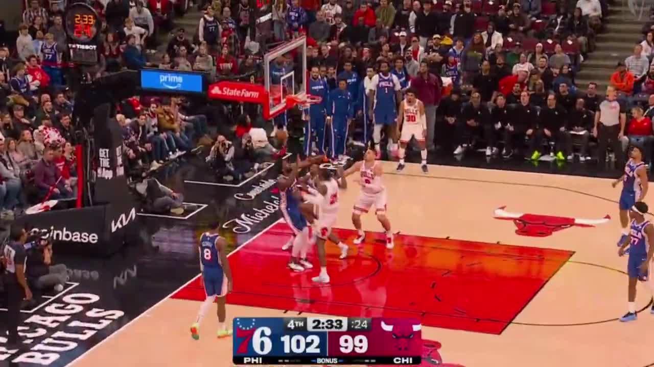 [Highlight] Jalen Smith baptizes Joel Embiid!