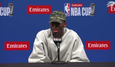 [SGA] on if breaking the 73-win record would mean anything to him: "Absolutely. Winning matters."