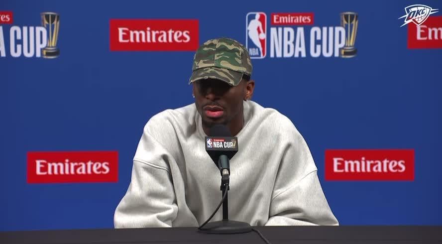 [SGA] on if breaking the 73-win record would mean anything to him: "Absolutely. Winning matters."