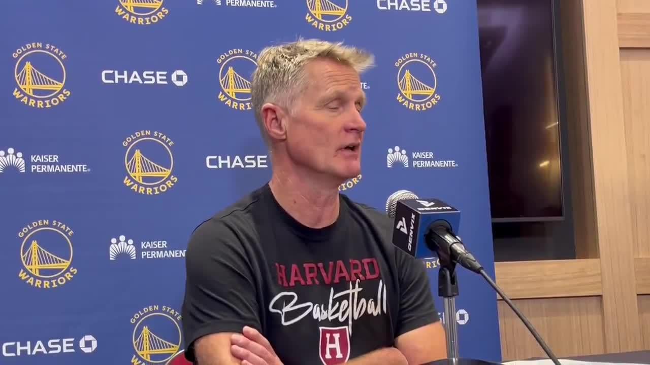 Steve Kerr on Pat Spencer: "I think the other thing is that his coach realized that Pat is that motherfucker. I was getting the inkling, it was beginning to seep in, but I didn't realize it until he told the world. And tonight it was very clear."