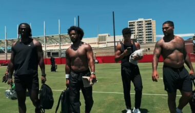 Kylers tiktok post with a video from offseason and the text "weird year"