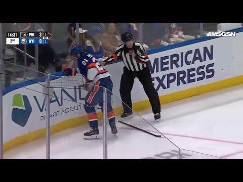 Kyle Palmieri Tears ACL, Steals Puck, Sets Up Assist, Then Hobbles Off The Rink