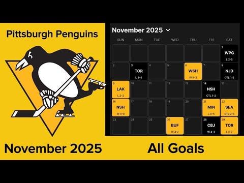 Pittsburgh Penguins | November 2025 | All Goals