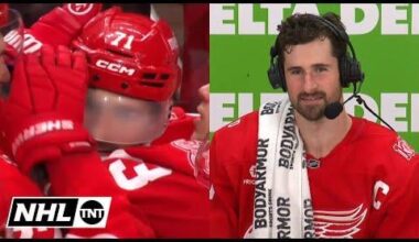 Dylan Larkin Joins NHL on TNT After OT Winner vs Dallas