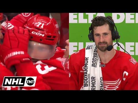 Dylan Larkin Joins NHL on TNT After OT Winner vs Dallas