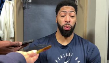 [Mike Curtis] Anthony Davis on Ryan Nembhard's recent performances: "It’s not my decision. It’s above my pay grade, but I don’t know if he’s going to be a two-way too much longer. I don’t even know how that works, but all of the guys on the team love playing with him.”