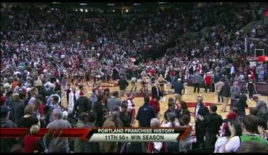 This was a super fun night for me as a lifelong Trailblazers fan.