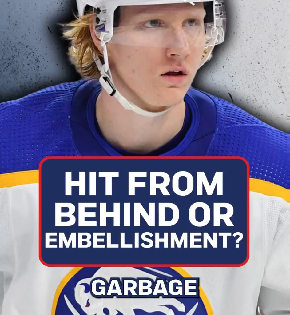 Horrible take from Daily Faceoff on the Dahlin boarding call.