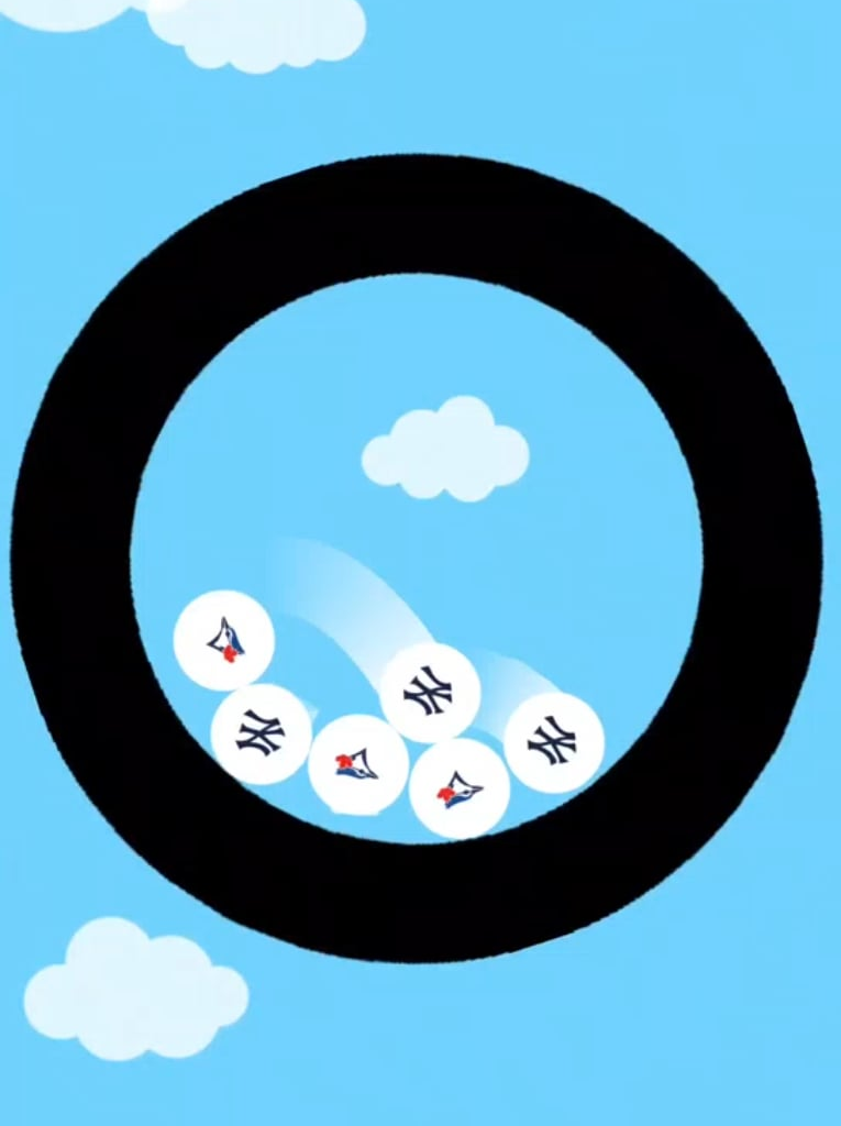 Day 35 of Predicting the 2026 MLB Season with a Marble Race - ALDS Yankees vs. Blue Jays