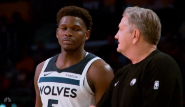 Michael Jordan on his conversation with Minnesota executive about Anthony Edwards: "That’s the highest respect that ANT can ever get if a team feels like they need to double team him."