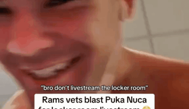 [Highlight] Puka went live in the locker room after the Rams game despite the Rams rules against doing so, and refused to stop when asked by a teammate