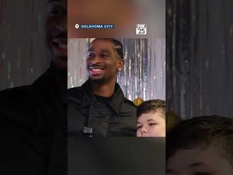 Feel Good Post while our MVP heals up. Shai visiting a Children's Hospital.