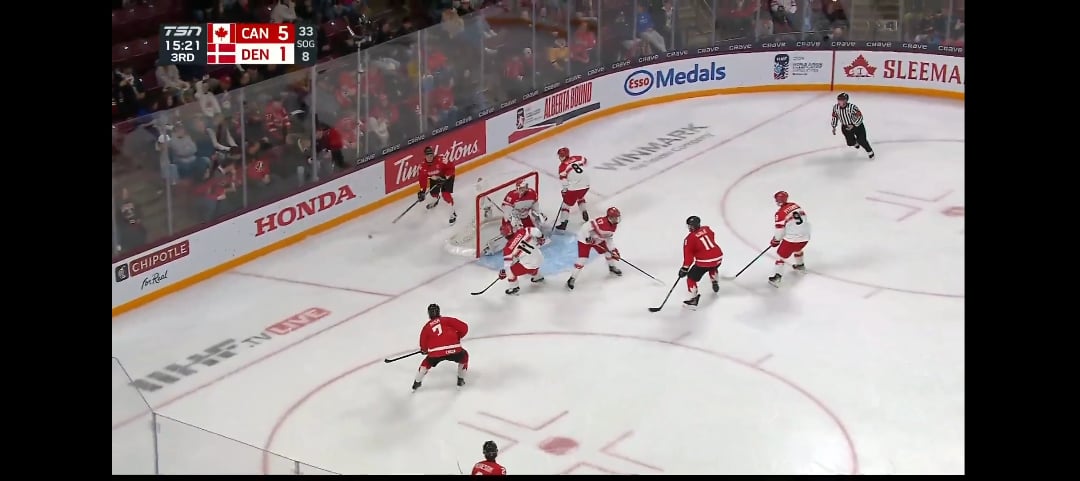 Martone with a sweet assist on a Michael Misa goal.