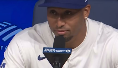 Edwin Diaz on why he chose the Dodgers: "I chose the Dodgers because they are a winning organization. I'm looking to win, and I think they have everything to win so picking the Dodgers was pretty easy."