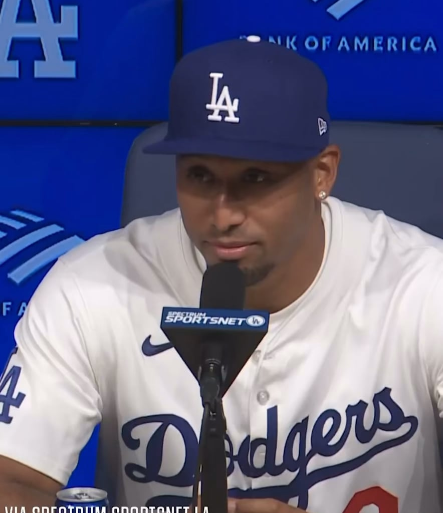 Edwin Diaz on why he chose the Dodgers: "I chose the Dodgers because they are a winning organization. I'm looking to win, and I think they have everything to win so picking the Dodgers was pretty easy."