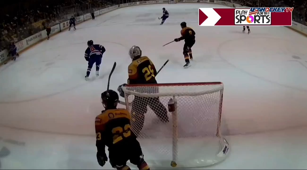 Teddy Stiga scores on the pass from (Guess who?) Ryker Lee