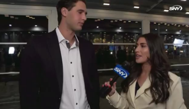 [snyyankees] Spencer Jones joins @mmargaux8 at the Italian American Baseball Foundation Gala and discusses his 2025 season in the minors, including his swing adjustments, & how he'll prepare to battle for a roster spot in 2026: