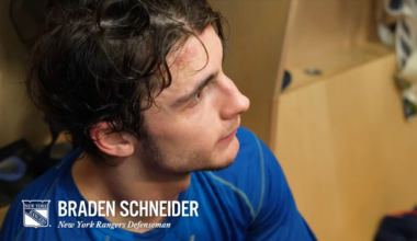 Schneider on playing with Gavrikov in Fox’s absence: “It’s an opportunity to step up and see if I can put the big boy pants on.”