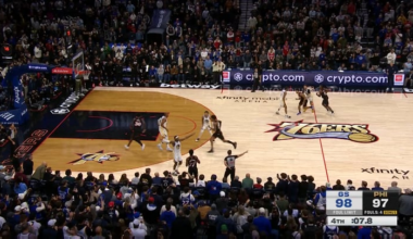 VJ TIP IN. TYRESE BLOCK. SIXERS WIN!!