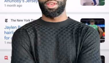 Jaylen Brown isn't embarrassed by the hair thinning, he's embracing it getting a new partnership. That's my MVP.