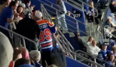 Fight in the crowd from yesterdays game