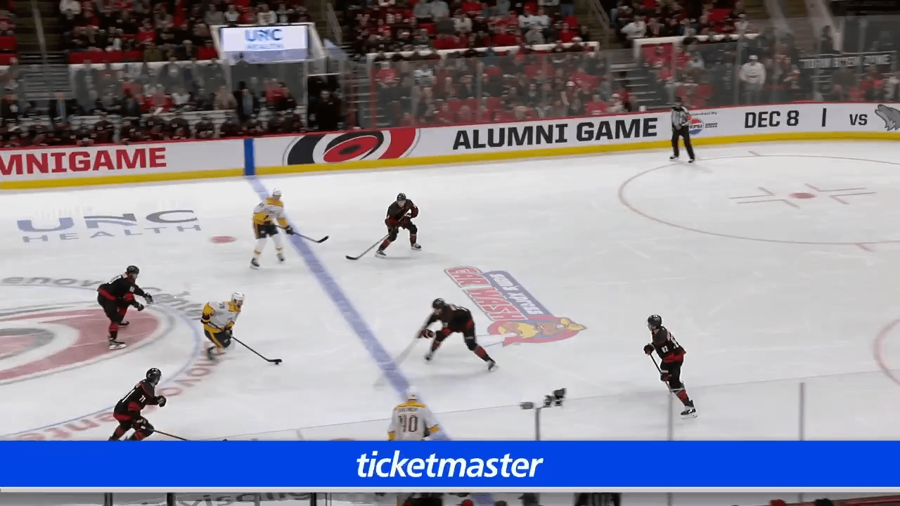 Alexander Nikishin lays a massive hit on Matthew Wood