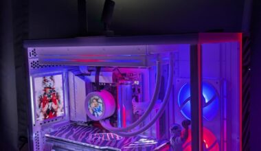 Added a custom-made wood/epoxy logo above the PC 😍