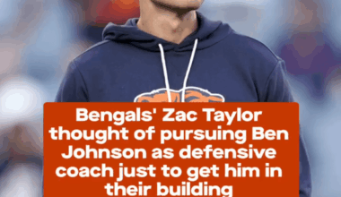 [670 The Score] Bengals head coach Zac Taylor thought so highly of Bears head coach Ben Johnson that he tried on multiple occasions in the past to hire Johnson as a defensive coach just to get him in the building.