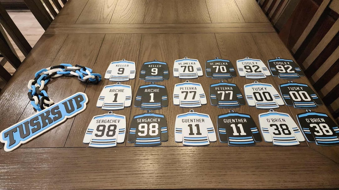 We designed and 3D printed some neat little tree ornaments :)