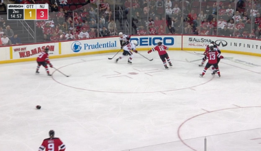 On This Day in 2018 - Sami Vatanen's heroic goal line save springs Palmeri to set up Hall