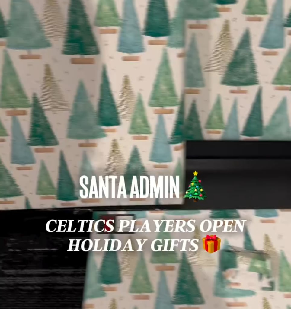 Celtics social media team shares small gifts with our boys 🥹🎁