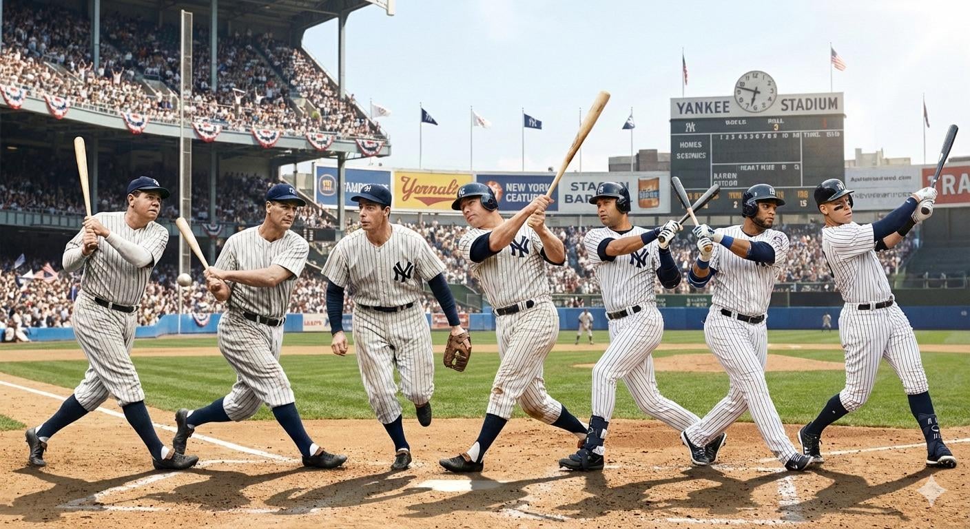 The ultimate Yankees team: Ruth, Gehrig, DiMaggio, Mantle, Jeter, Judge