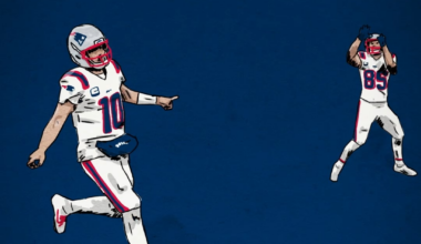 Drake Maye Look-Away Touchdown Pass [OC]