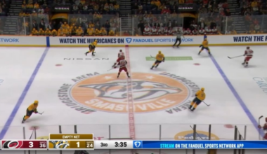 Kochetkov with a solid attempt at a goalie goal