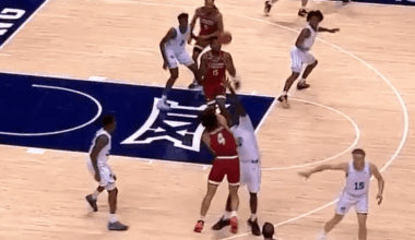 AJ Dybantsa tonight: 33/10/10 triple double! On 85% shooting: 11/13 shooting, 2/3 from 3, 9/11 from the free throw line.