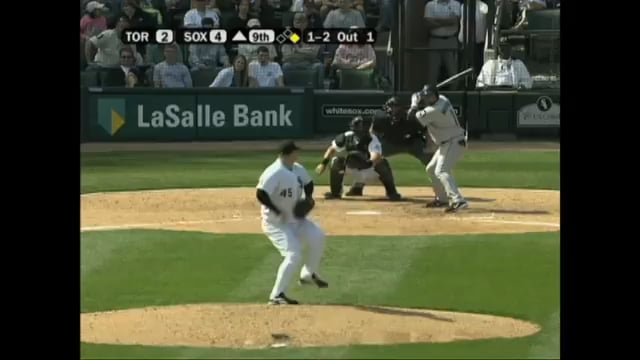 Tadahito Iguchi makes an incredible throw to first while falling down for the out